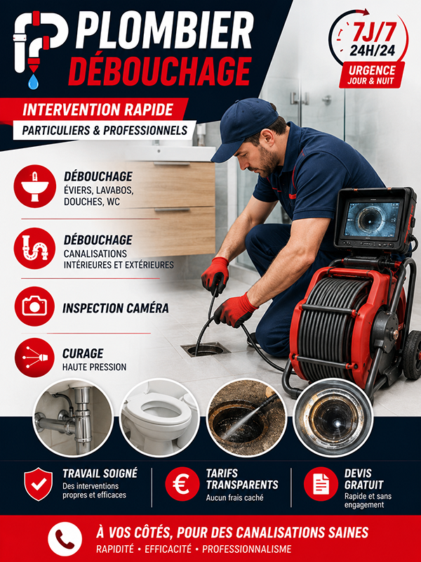 Debouchage de Canalisations Enghien les Bains